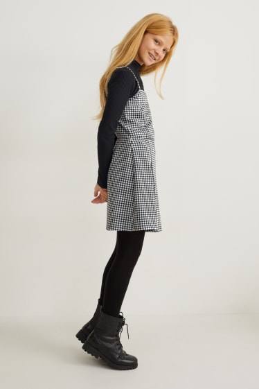 Children - Set - dress and long sleeve top - 2 piece - black