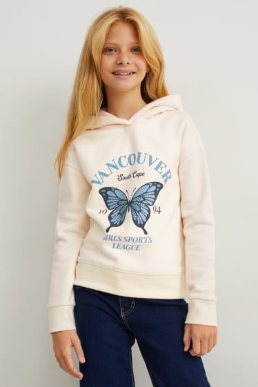 Children Girls - Hoodie - cremewhite