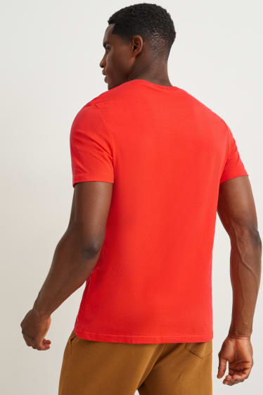 Heren - T-shirt - donker oranje