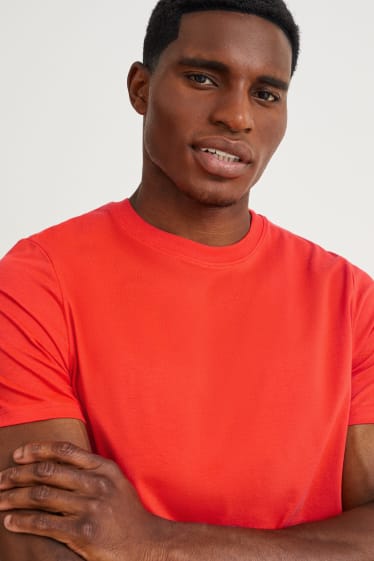 Heren - T-shirt - donker oranje