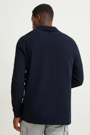 Men - Polo shirt - dark blue