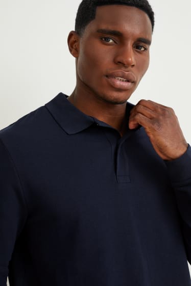 Men - Polo shirt - dark blue