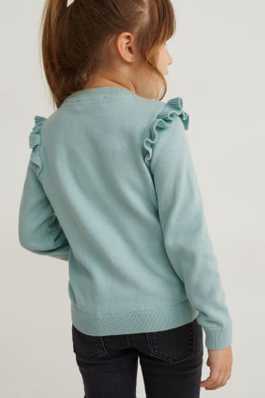 Kinder Mädchen - Pullover - mintgrün