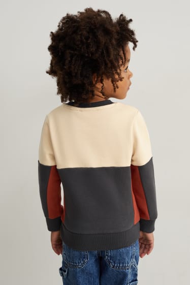 Kinder Buben - Multipack 2er - Sweatshirt und Hoodie - braun