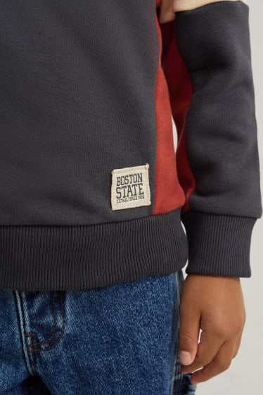 Kinder Buben - Multipack 2er - Sweatshirt und Hoodie - braun