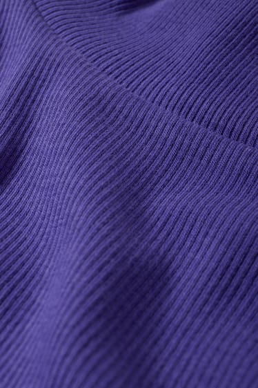 Femmes - Haut basique à manches longues - violet