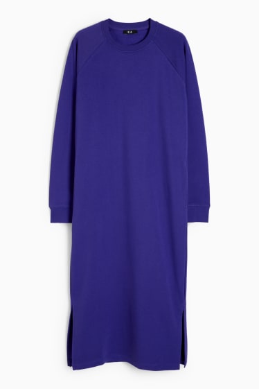 Femmes - Robe basique en molleton - violet