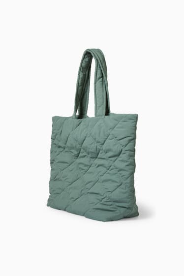 Dames - Shopper - donkergroen