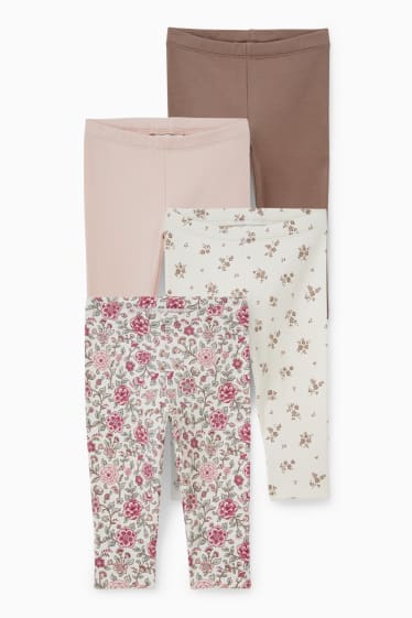 Baby: meisjes - Set van 4 - babylegging - bruin