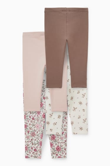 Baby: meisjes - Set van 4 - babylegging - bruin