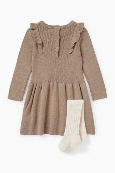 Neonate - Completo neonati - 2 pezzi - beige