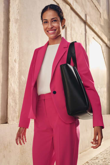 Damen - Blazer - tailliert - pink