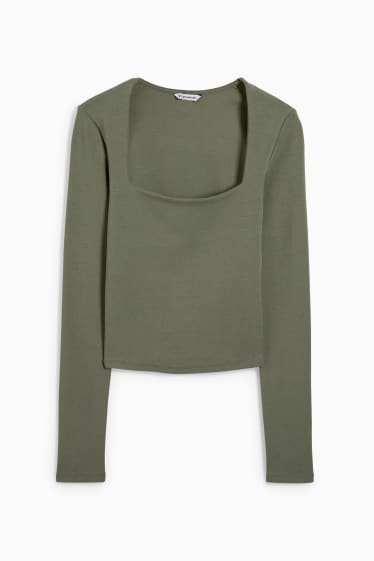 Dames - Longsleeve - groen