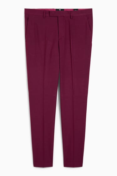 Men - Mix-and-match trousers - slim fit - Flex - stretch - violet