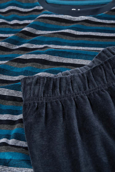 Herren - Winterpyjama - dunkelblau