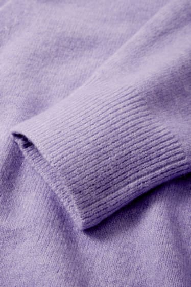 Damen - Strickjacke - hellviolett