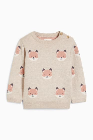 Baby: meisjes - Babytrui - licht beige