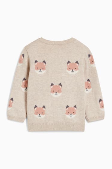 Baby: meisjes - Babytrui - licht beige