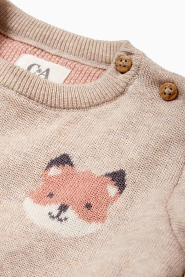 Baby: meisjes - Babytrui - licht beige