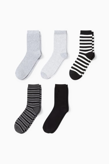 Femmes - Lot de 5 paires - chaussettes - noir