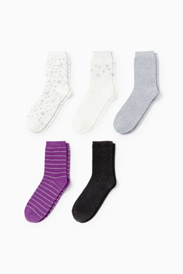 Women - Multipack of 5 - socks - cremewhite