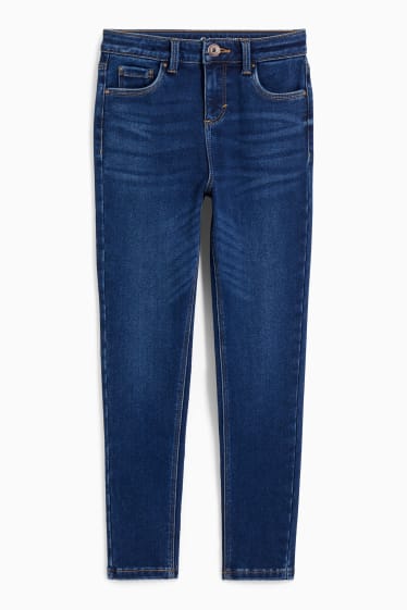 Dětské - Skinny jeans - termo džíny - LYCRA® - džíny - modré