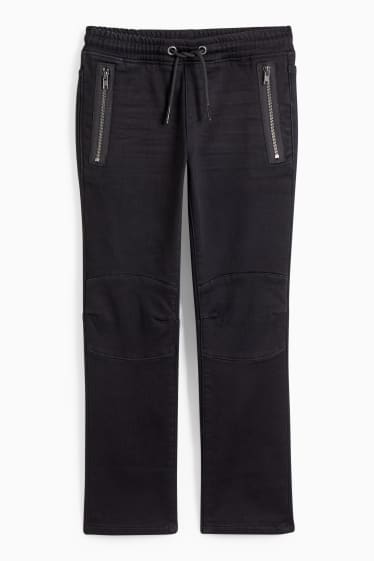 Children - Straight jeans - thermal jeans - dark gray