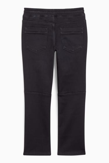 Niños - Straight jeans - vaqueros térmicos - gris oscuro