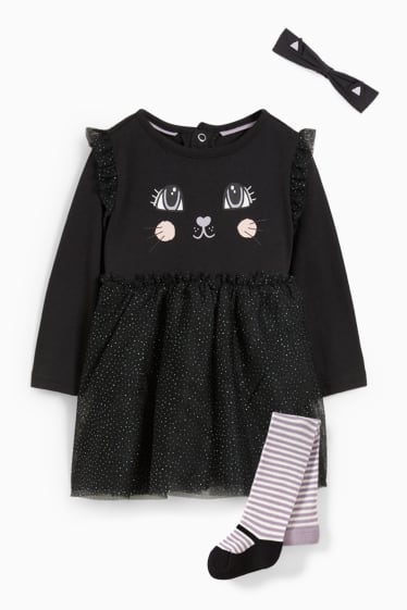 Neonate - Costume per neonati - 3 pezzi - nero
