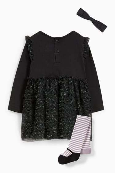 Neonati - Costume per neonati - 3 pezzi - nero
