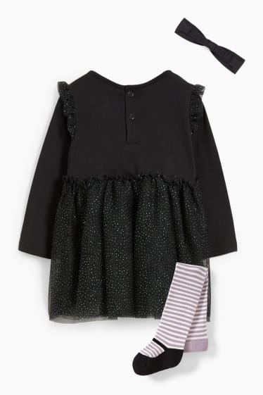 Neonate - Costume per neonati - 3 pezzi - nero