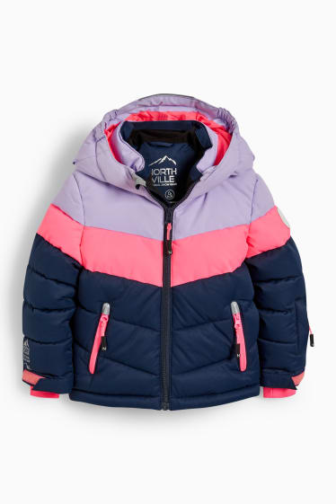 Enfants filles - Veste de ski à capuche - violet