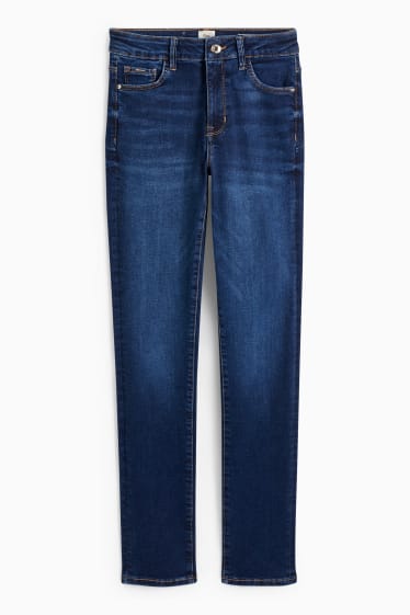 Dámské - Slim jeans - mid waist - tvarující džíny - LYCRA® - džíny - modré