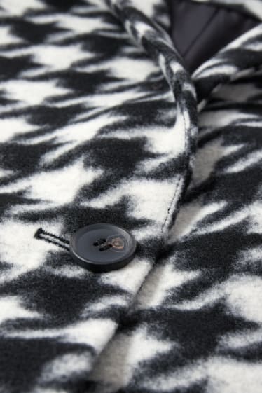 Dona - Abric - estampat - negre/blanc