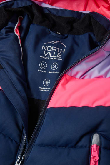 Enfants filles - Veste de ski à capuche - violet