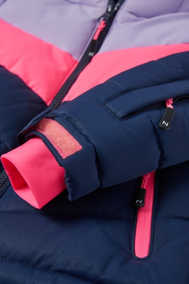 Enfants filles - Veste de ski à capuche - violet