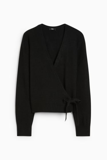 Damen - Strickjacke - schwarz