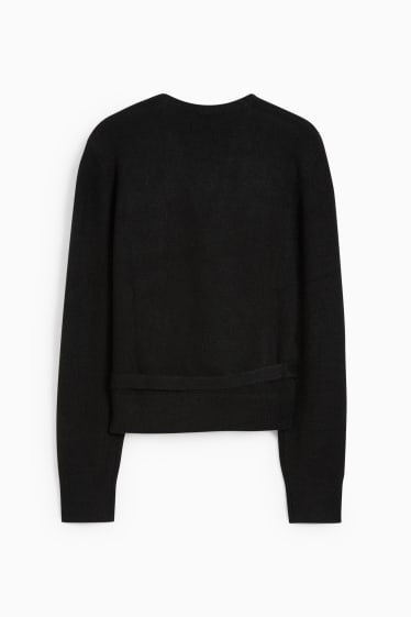Damen - Strickjacke - schwarz
