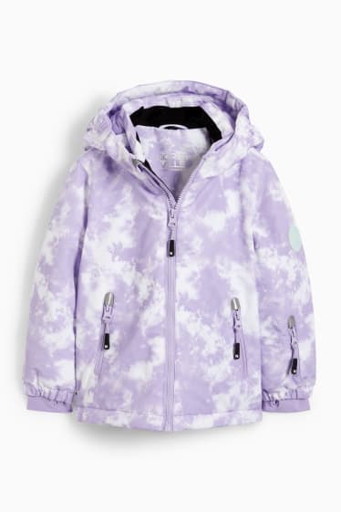 Dětské - Lyžařská bunda s kapucí - světle fialová