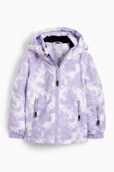 Children - Ski jacket with hood - light violet