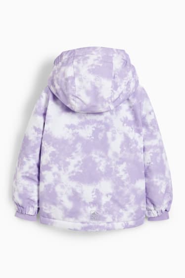Niños - Chaqueta de esquí con capucha - violeta claro