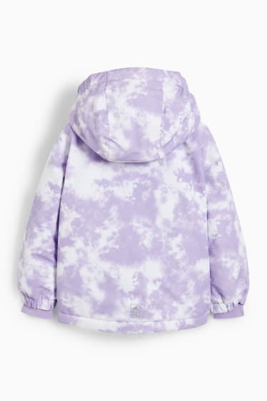 Kinder Mädchen - Skijacke mit Kapuze - wasserdicht - hellviolett