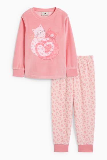 Kinderen - Pyjama - 2-delig - fuchsiarood