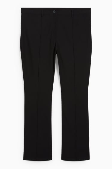 Ados & jeunes adultes - CLOCKHOUSE - pantalon en toile - mid waist - bootcut fit - noir