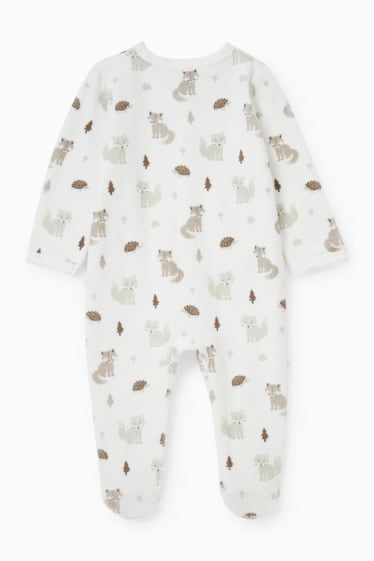 Babys - Baby-Schlafanzug - cremeweiß