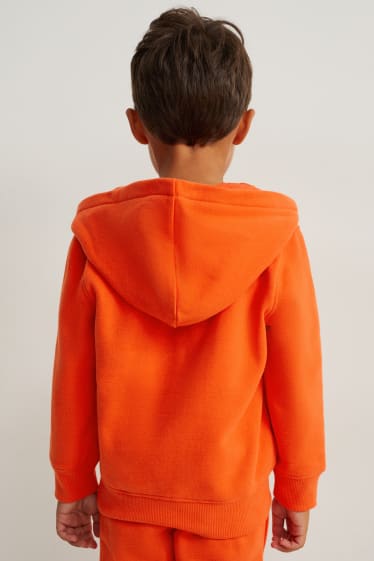 Nen/a - Dessuadora oberta amb caputxa - gènere neutre - taronja