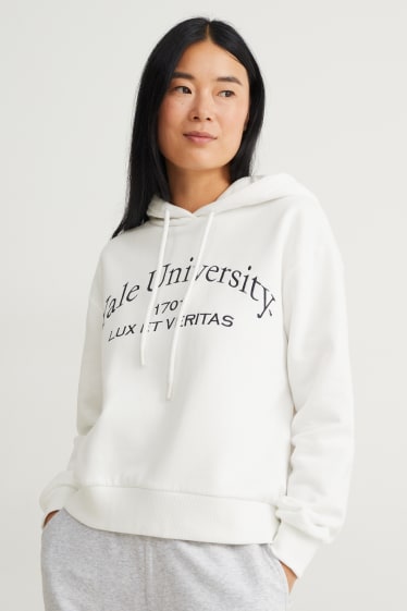 Dames - Hoodie - Yale University - wit