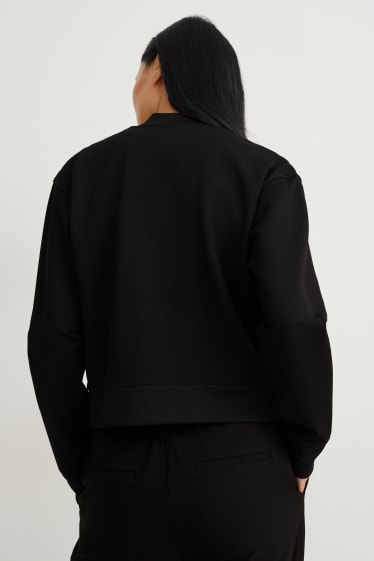 Damen - Sweat-Blouson - schwarz