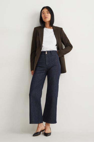 Dámské - Wide leg jeans - high waist - džíny - modré