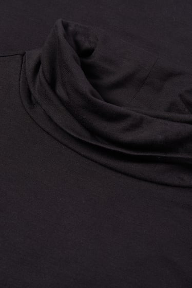 Donna - Maglia dolcevita basic - nero